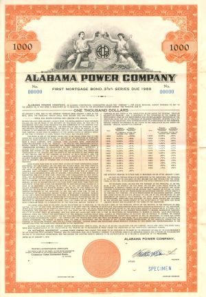 Alabama Power Co. $1000 Bond